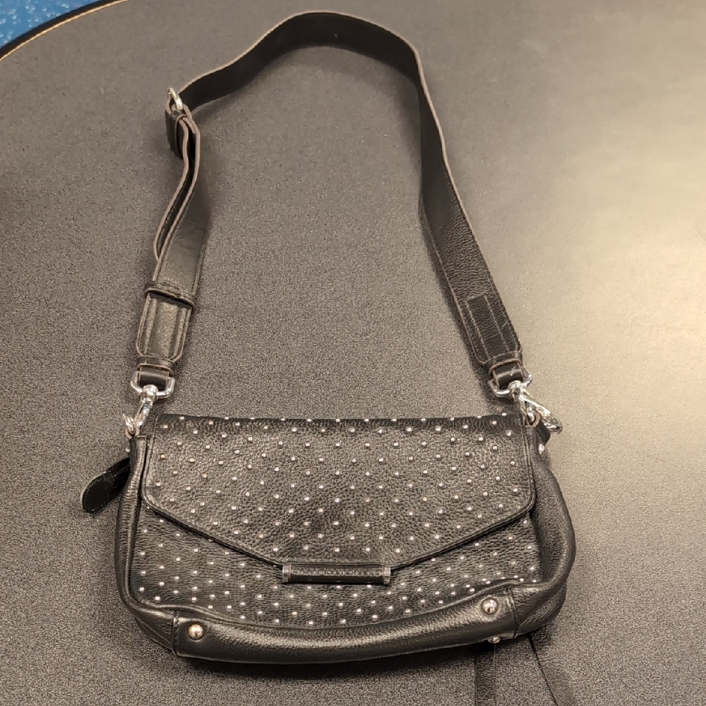 Aimee Kestenberg Black Studded Shoulder Bag